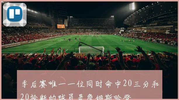 季后赛唯一一位同时命中20三分和20抢断的球员是詹姆斯哈登